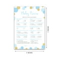 thumbnail image 3 of Blue and Gold Polka Dot Baby Shower Game — BABY TRIVIA Game — Pack of 25 — BOY Baby Shower Games, Fun Baby Facts Game, Baby Boy Shower Activity, Blue Polka Dots, Coed Co-ed Couples Shower G811-TRV, 3 of 4