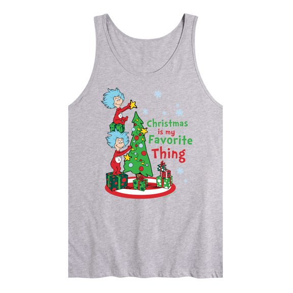 Cat in the Hat - Christmas Is A Family Thing - Men's Jersey Tank Top