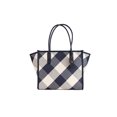 thumbnail image 2 of Kate Spade Ella Gingham Blazer Blue Oversized Woven Shoulder Tote Bag Purse, 2 of 2