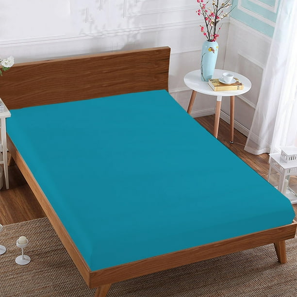 100 Egyptian Cotton 1 Pcs Water Bed Fitted Sheet 21 Inches Solid