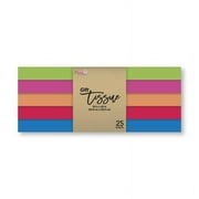 25/ct Bright Color Long Sheet Tissue - Assorted Colors - 24 Units