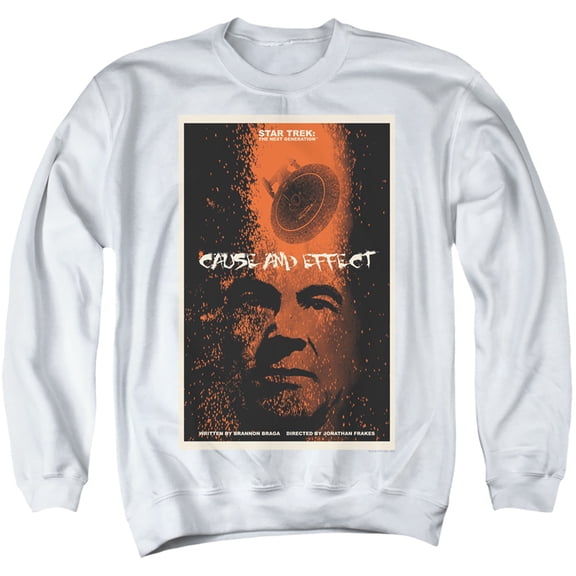 Star Trek Tng Season 5 Episode 18 Adult Crewneck Sweatshirt White