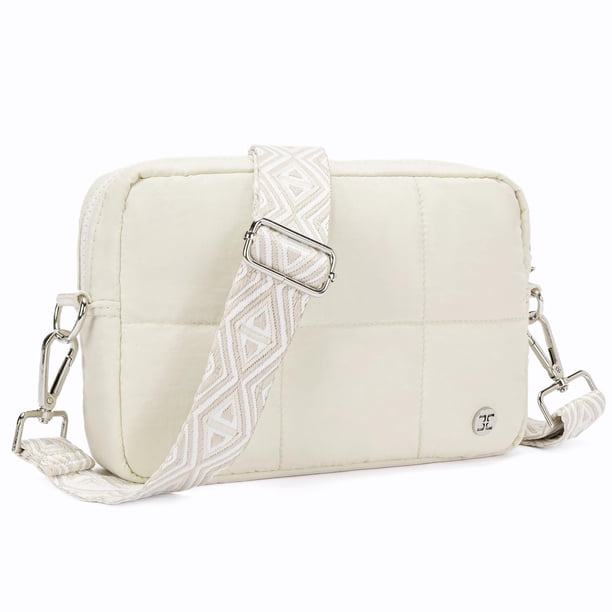 Bandolera Telena Telena para mujer, beige, puffer, ligera