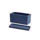 thumbnail image 1 of Macetero Rectangular de cerámica con bandeja, artículos for macetas pequeños perforados de escritorio de oficina, verde, Simple, escandinavo, suculento, 1 of 9
