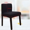 thumbnail image 2 of De Silla De Comedor Elásticas Paquete De Funda Deslizable Extraíble Fácil De 6/8 Piezas - Brown-8pcs, Individual Black-6pcs Macarena Cubierta de silla de comedor elástica, 2 of 5