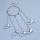 thumbnail image 5 of Anillo de dedo de cadena pulsera ANGGREK punk cool Silver Alloy apilable, 5 of 8