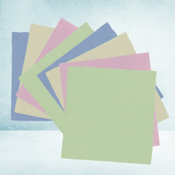 HEMOTON 25-Pack Microfiber Eyeglass Cleaning Cloths, Smudge-Free, Reusable Polishing Wipes for Glasses