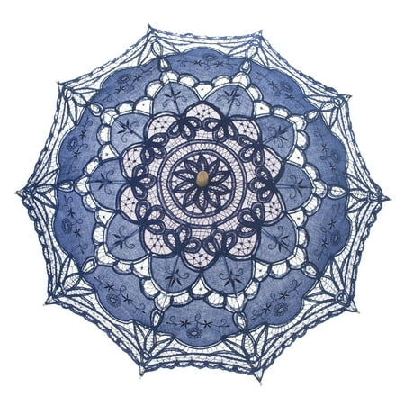 Umbrella Accessories TopTie Wedding Lace Parasol Umbrella Vintage Bridal Costume Accessory Photo Prop For Wholesale ()