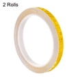 thumbnail image 3 of Uxcell Reflective Tape 2 Roll 26 ft x 0.4 inch Adhesive High Visibility Safety Tape Reflector Yellow, 3 of 6