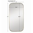 thumbnail image 6 of Uttermost 09719 Taft 41" X 21" Contemporary Rounded Corner Rectangular Vanity Bath Wall, 6 of 6
