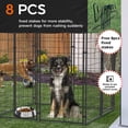 thumbnail image 2 of BingoPaw Black Playpen Welded Wire Dog Kennel W/ Cover, 4.2 ft. x 4 ft. x 5.4 ft, 2 of 10