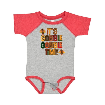 

Inktastic Thanksgiving Gobble Time Turkey Gift Baby Boy or Baby Girl Bodysuit