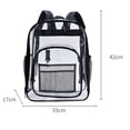 thumbnail image 2 of HINTRMENT Large Capacity Clear Backpacks 1Set PVC for Outdoor School and Travel Use, 2 of 8
