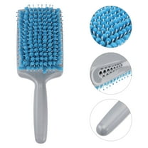 BESTYASH Hair Drying Brush Paddle Design with Sponge for Smooth Silkier Hair Blue