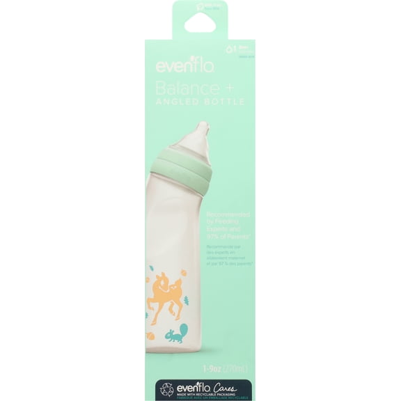 Evenflo 9 Ounce 0M  Balance   Angled Bottle 1 ea