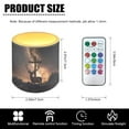 thumbnail image 7 of SEANATIVE LED Flameless Candles Set of 4 Multi-Color Battery Operated Fake Flickering Candles with Remote and Timer, for Holiday Festival Wedding Decorations, Deer Cross Galaxy, 7 of 7