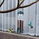 thumbnail image 5 of Alimentador de aves al aire libre colgador colgante decoración de jardín de alimentación de comedero de tubo transparente para aves silvestres, 5 of 8