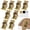 Gold, variant on 8 Pack Folding Hinge Bracket (Black/Gold/Silver) 0-90 Degrees Self-Lock Hinge with Screws for Folding Table Legs, Heavy-Duty Extension Support Bracket