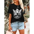 thumbnail image 6 of XCHQRTI Country Music Women T-Shirt Raised on 90s Vintage Graphic Tshirt Casual Guitar Shirts, 6 of 10