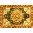 thumbnail image 1 of Ahgly Company Indoor Rectangle Geometric Yellow Traditional Area Rugs, 8' x 12', 1 of 4