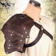 thumbnail image 4 of Medieval PU Leather Single Shoulder Armor Viking Knight Warrior Pauldrons Gladiator Drama Cosplay Accessories Photography Props, 4 of 5