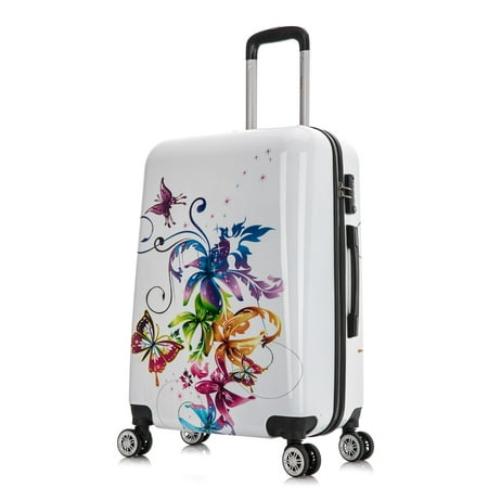 InUSA PRINTS lightweight hardside spinner 20 inch carry-on Fusion