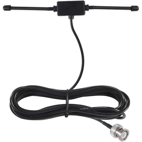VHF UHF Car Truck Police Scanner Adhesive Mount Antenna, Compatible with Uniden Bearcat Whistler Radio Scanner, BNC Male Connector, 3m Cable, Black