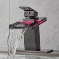 thumbnail image 3 of Grifo LED para lavabo de baño AVSIILE, acabado en bronce frotado con aceite, 3 of 9