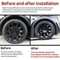 thumbnail image 6 of Eruseay 20 Inches Wheel Hubcap Black fits Tesla Model Y 2018-2024, 4 Pack, 6 of 7