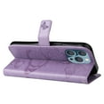 thumbnail image 3 of TECH CIRCLE Embossed Butterfly Case for 2022 iPhone 14 Pro (6.1") - Protective Foldable Stand Flip Case (Purple), 3 of 6