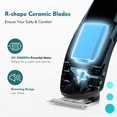 thumbnail image 4 of YOPTOP Tondeuse Professionnelle pour Hommes Rasoir Tondeuses Machine Sans Fil Barbe Électrique, 4 of 6