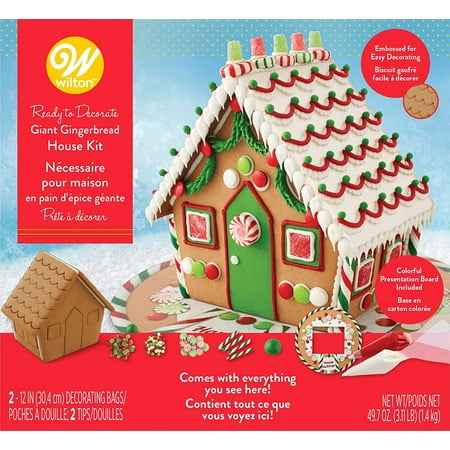 Wilton Ready-to-Decorate Giant Gingerbread House Decorating Kit