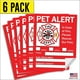 Pet Alert Safety Fire Rescue Sticker - Save Our Pets Emergency Pet ...