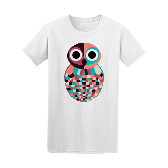 Owl In Minimalistic Art Tee Men's -Image by Shutterstock