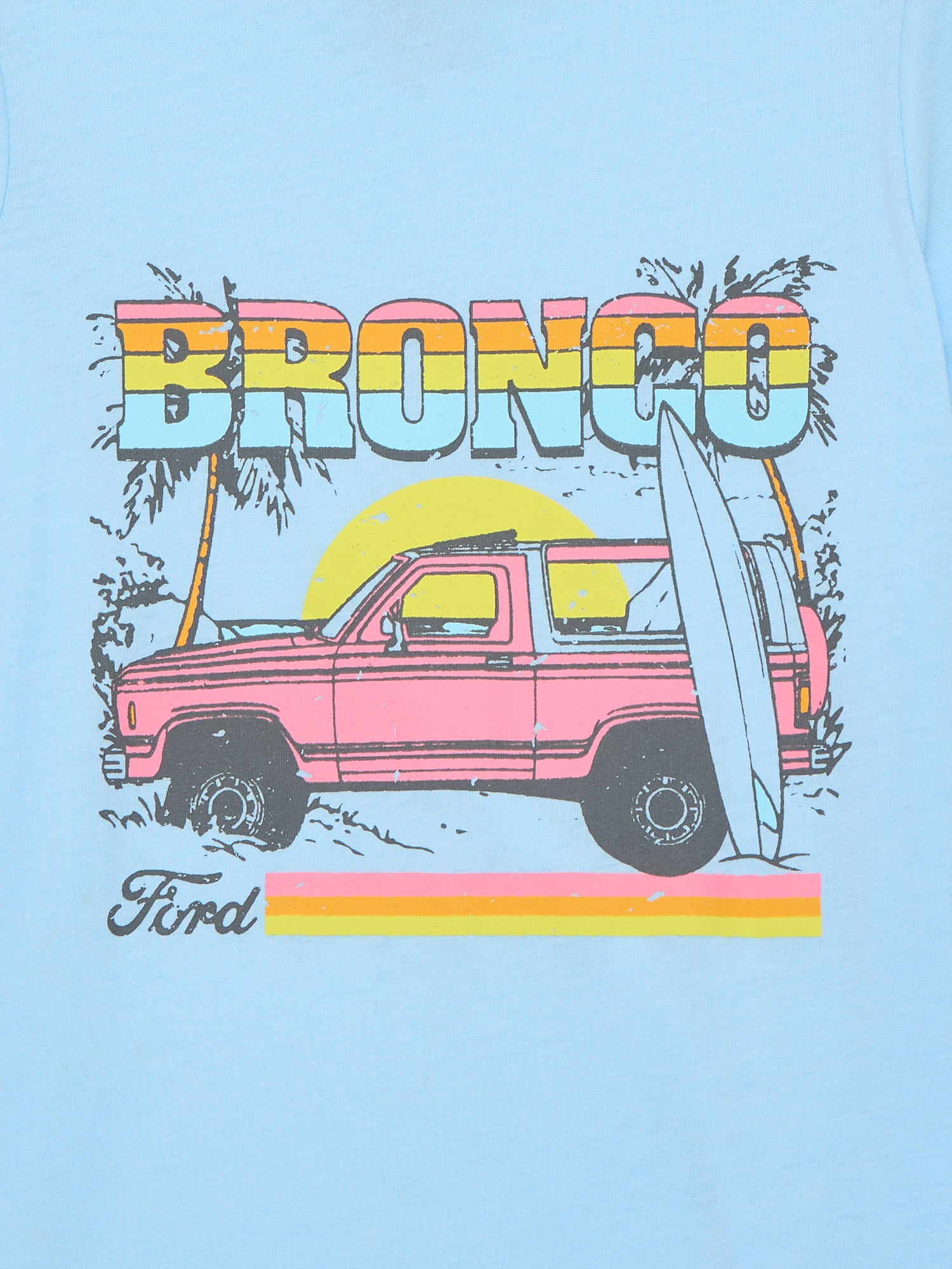Ford Bronco Boys Graphic Tee with Short Sleeves, Sizes 4-18