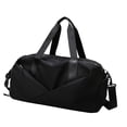 thumbnail image 2 of Bolsa de lona de viaje Bolsas deportivas Bolsa de transporte de yoga Separación seca y húmeda Bolsa de gimnasio portátil para mujeres y hombres Bolsa negro grande, 2 of 8