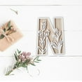 thumbnail image 3 of N Wood Flower Decoration, Carved Letter Craft, Home Wall Art, Wedding Decor With Natural Wood Material, Handmade Design For Kitchen Decor, Living Room Accents And Gift Ideas, 3 of 4