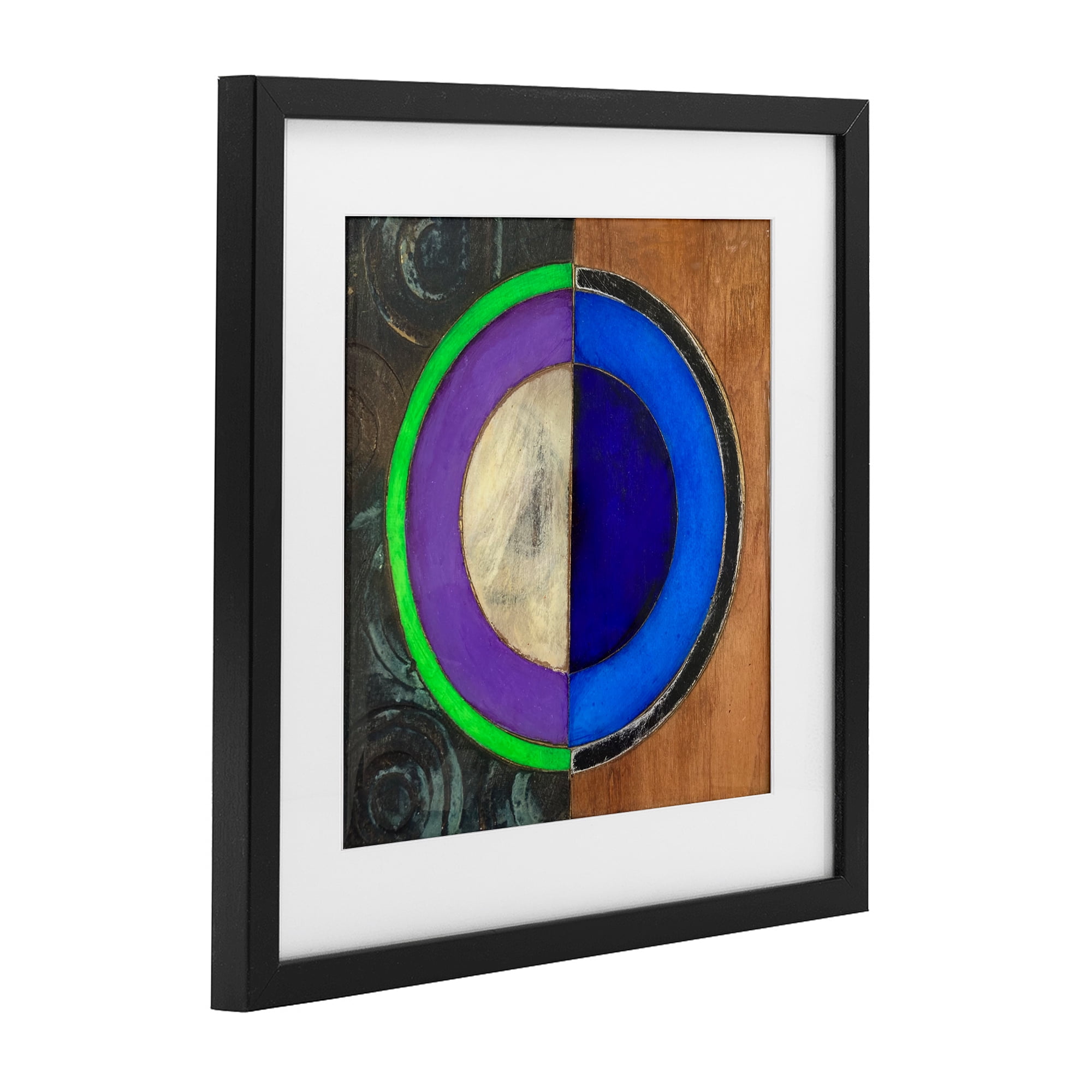 Stupell Industries Rustic Circular Balance Black Framed Print Under Glass, design by Matthew Finger