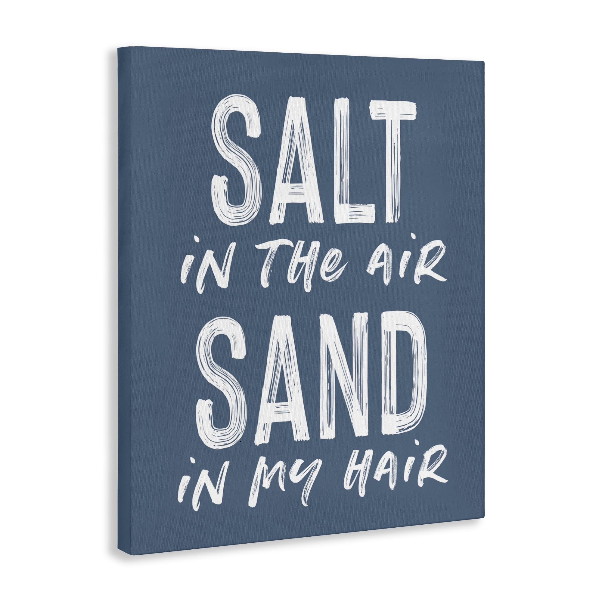 Summer Sentiment Salt Sand In Hair Canvas Wall Art, design by Lettered and Lined