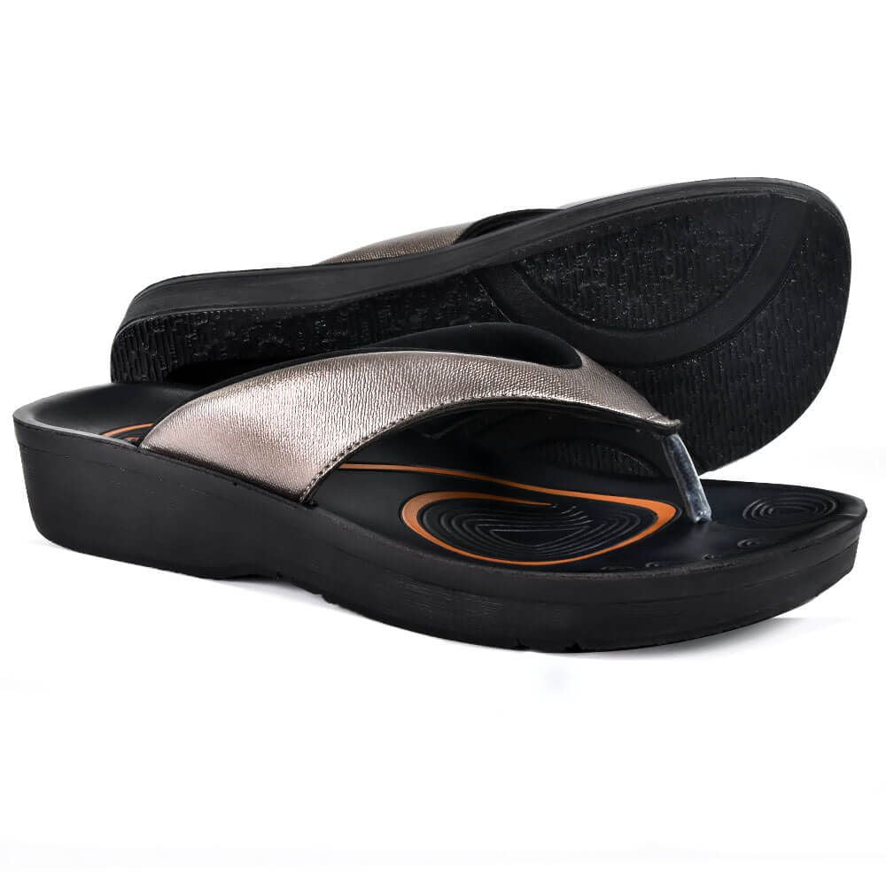 Aerothotic - AEROTHOTIC - Pearly Fume Women's Orthotic Comfortable Flip-Flops Sandal - Walmart 