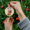 thumbnail image 4 of Best Dachshund Mom Ever Happy Mother's Day Ceramic Round Ornament Wiener Dog Lover Gifts Idea Home Tree Decor - 02002, 4 of 5
