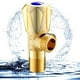 thumbnail image 5 of Válvula de ángulo de latón: control de agua fría caliente que ahorra espacio para cada, 5 of 10