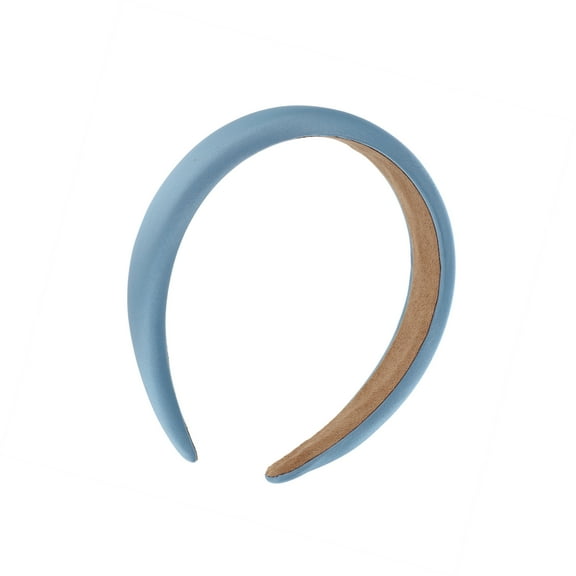 Vocoste 1 Pc Classic Elegant Satin Sponge Headband for Women for Girls 6.30"x5.91" Blue