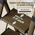 thumbnail image 3 of 3 Step Ladder,Aluminum Lightweight Folding 3 Step Stool with Anti-Slip Wide Pedal, 330lbs Capacity Step Ladder for Household,Kitchen,Office - BlackWoodgrain, 3 of 16