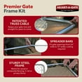 thumbnail image 4 of Adjust-A-Gate Fit-Right Chain Link Fence Walk-Through Gate Kit 24"-72" x 6', 4 of 11