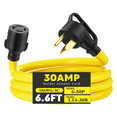 thumbnail image 1 of BALoFI Cable Adaptador para Soldador de 6.6 Pies y 30 Amperios - NEMA 6-50P a L14-30R, Soldadura de 3 Pines 50A a Enchufe de Generador de 4 Pines 30A, STW 10 AWG Adaptador Power de Alta Resistencia, 1 of 6