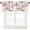 Style-18, variant on Drop Leaf Valance Kitchen Curtains Blackout Vintage Boho Floral Natural Botanicals Rod Pocket Window Treatment for Kids Bedroom Bathroom Home Decor Window Drapes 54x18inch