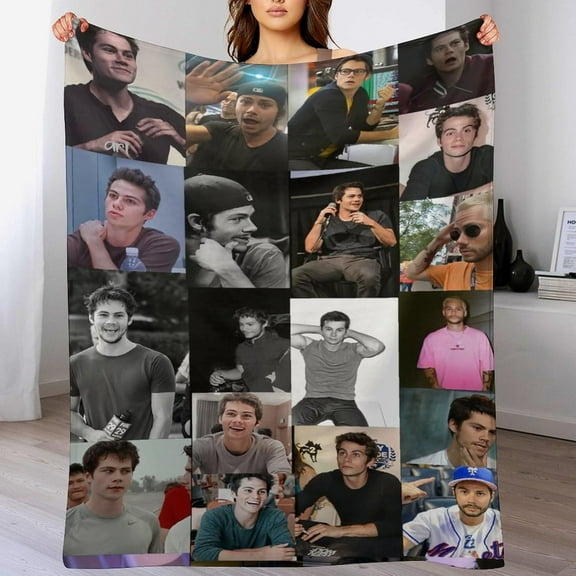 Blanket Dylan Star Obrien Blanket Poster Soft Comfortable Warm Wool Blanket Fan Gift Suitable for Room Sofa Office Bed Car Camping Sofa Decoration Comfortable 30"x40"