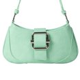 thumbnail image 2 of Bolso de hombro elegante para mujer Bolso de mano clásico retro resistente a los arañazos (verde), 2 of 5