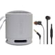 thumbnail image 1 of Altavoz Bluetooth portátil Sony XB100 a prueba de agua (gris) y auriculares intraurales JBL T110, 1 of 1